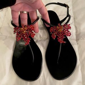 Giuseppe Zanotti Black Sandals. Excellent condition. Only worn a few times.
